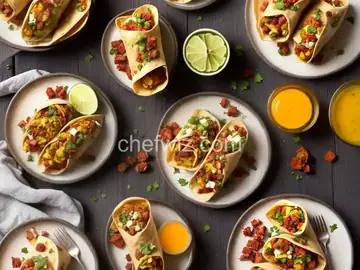 Chorizo-Potato Breakfast Burritos