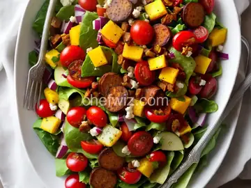 Chorizo-Spiced Party-Sized Chopped Veggie Salad