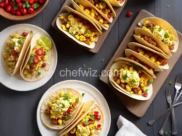 Chorizo and Scrambled Egg Breakfast Tacos