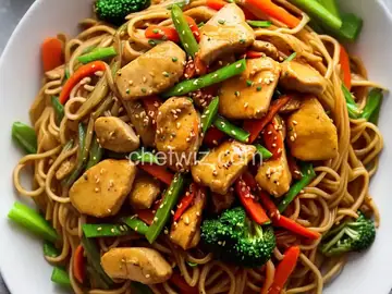 Chow Mein with Chicken and Vegetables