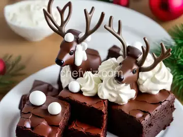 Christmas Reindeer Brownies