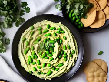 Cilantro Edamame Hummus