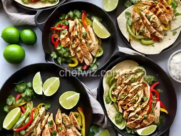 Cilantro-Lime Chicken Fajitas with Grilled Onions