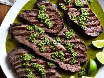 Cilantro-Lime Chimichurri Grilled Steak