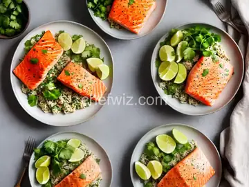 Cilantro Lime Salmon Bowls