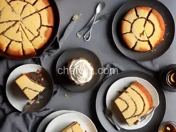 Cinnabon Cake in the Oven