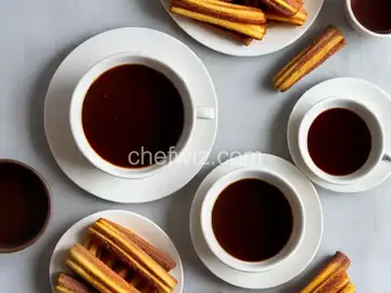 Cinnamon Churros with Mexican Chocolate Dipping Sauce