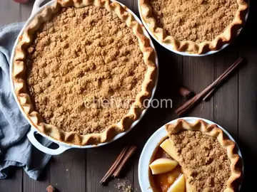 Cinnamon Crumble Apple Pie