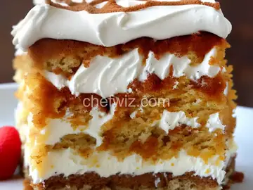 Cinnamon Roll Poke Cake