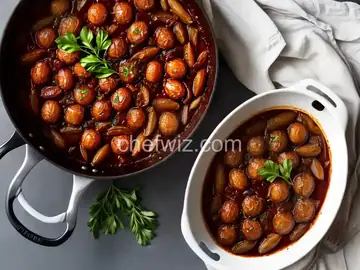 Cipollini Onions Braised in Red Wine