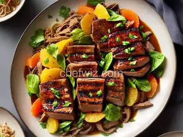 Citrus-Braised Pork With Crispy Shallots