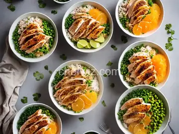 Citrus Chicken Rice Bowls