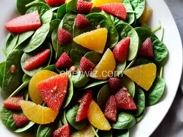 Citrus and Cinnamon Spinach Salad
