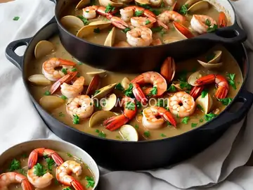 Clam, Shrimp, & Scallop Pan Roast