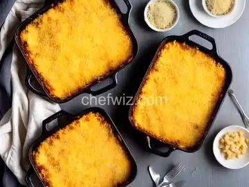Classic Baked Macaroni and Cheese Casserole With Cheddar and Gruyère