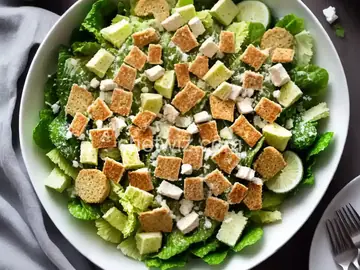 Classic Caesar Salad with Homemade Croutons