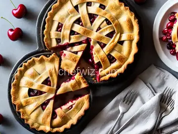 Classic Sour Cherry Pie With Lattice Crust