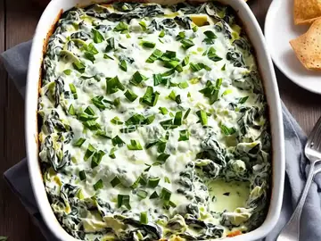 Classic Spinach-Artichoke Dip With Mozzarella and Parmesan