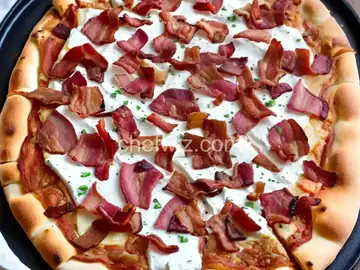 Classic Tarte Flambée (Alsatian Pizza With Fresh Cheese, Onions, and Bacon) Recipe