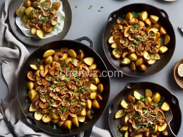 Classy Chanterelle Mushrooms and Potatoes