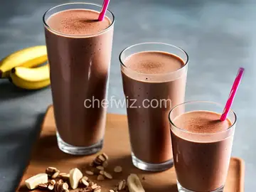 Cocoa, Banana, and Peanut Butter Smoothie