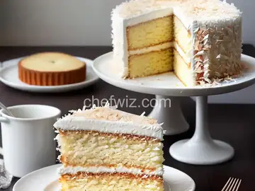 Coconut-Almond White Cake