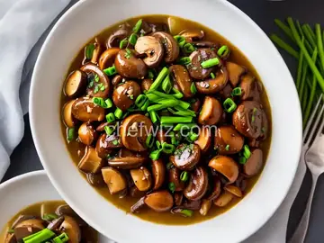 Coconut-Braised Mushrooms With Ginger and Scallions