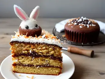 Coconut Bunny Butt Cake