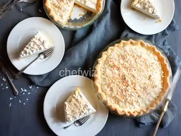 Coconut Cream Pie With Macaroon Press-In Crust