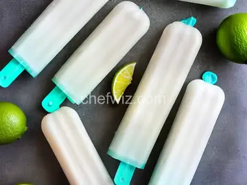 Coconut Key Lime Ice Pops