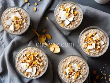 Coconut Overnight Oats with Protein Powder