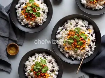 Coconut Rice with Black Beans