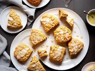 Coconut Scones with Coconut Glaze