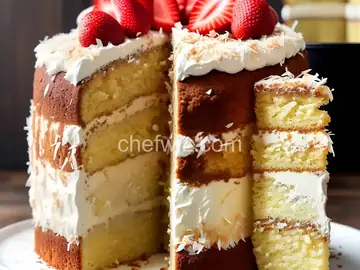 Coconut Southern Comfort Layer Cake