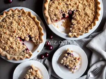 Coconut Streusel Cherry Pie