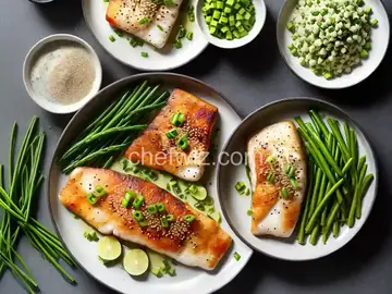 Cod With Scallion-Sesame Butter