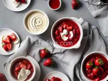 Coeur à la Crème With Strawberry Sauce
