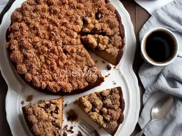 Coffee Cake with Chocolate Streusel