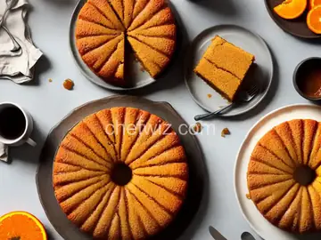 Coffee Cake with Orange Marmalade and Orange Glaze