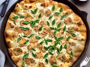 Cold Fermented Fontina, Parmigiano, and Oregano Pizza Recipe
