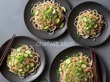 Cold Sesame Noodles with Cucumber