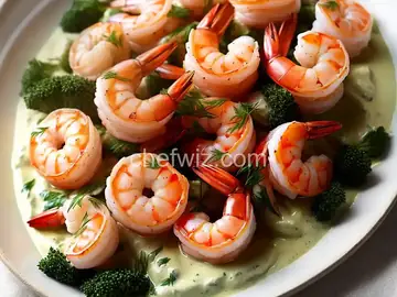 Cold Shrimp in Dill Cream Sauce