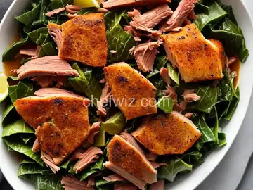 Collard Greens with Smoked Turkey Leg