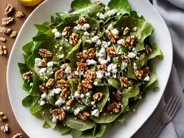 Collard Salad with Walnuts, Pecorino and Mustard Vinaigrette