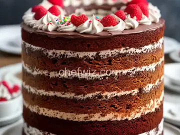 Confetti Cake With Chocolate Frosting