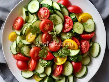 Cool Summer Cucumber and Tomato Toss