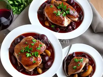 Coq au Vin (Chicken Braised in Red Wine) Recipe