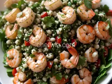Coriander Tabbouleh Salad with Shrimp