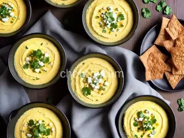 Corn and Goat Cheese Queso