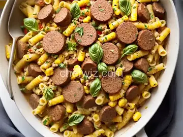 Corn and Sausage Pasta